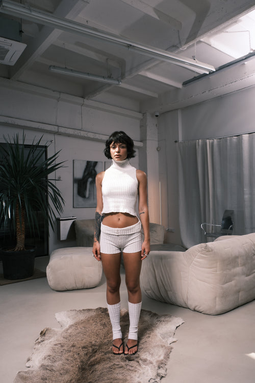 Knitted leg warmers